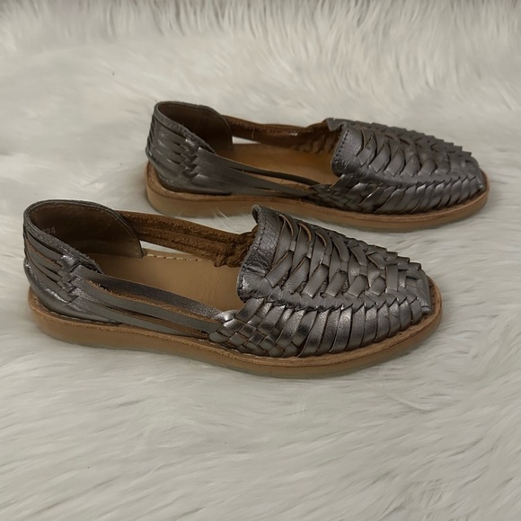 Macarena Collection Handmade Oxford Huarache Sandals –Mexican Leather Style Flat - Picture 3 of 7